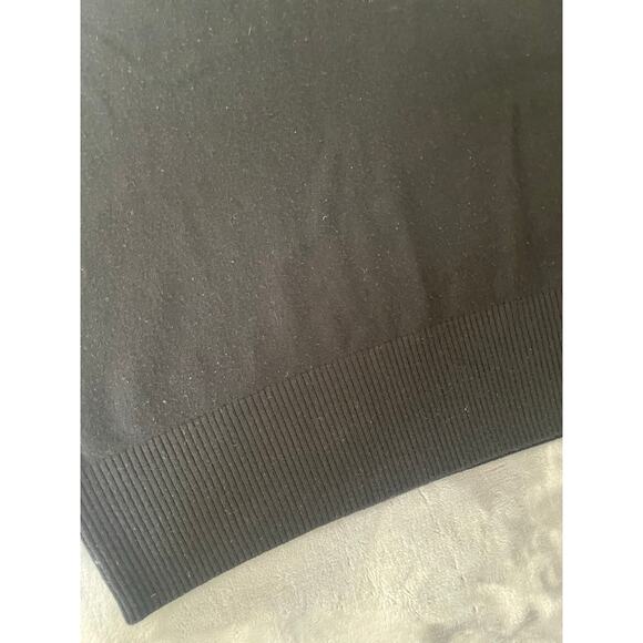 St. John Black Cashmere Sleeveless Pullover Top L Old Money Quiet Luxury Capsule - Picture 8 of 11